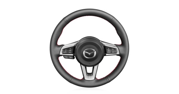 Loncky Auto Custom Fit OEM Black Genuine Leather Steering Wheel Covers